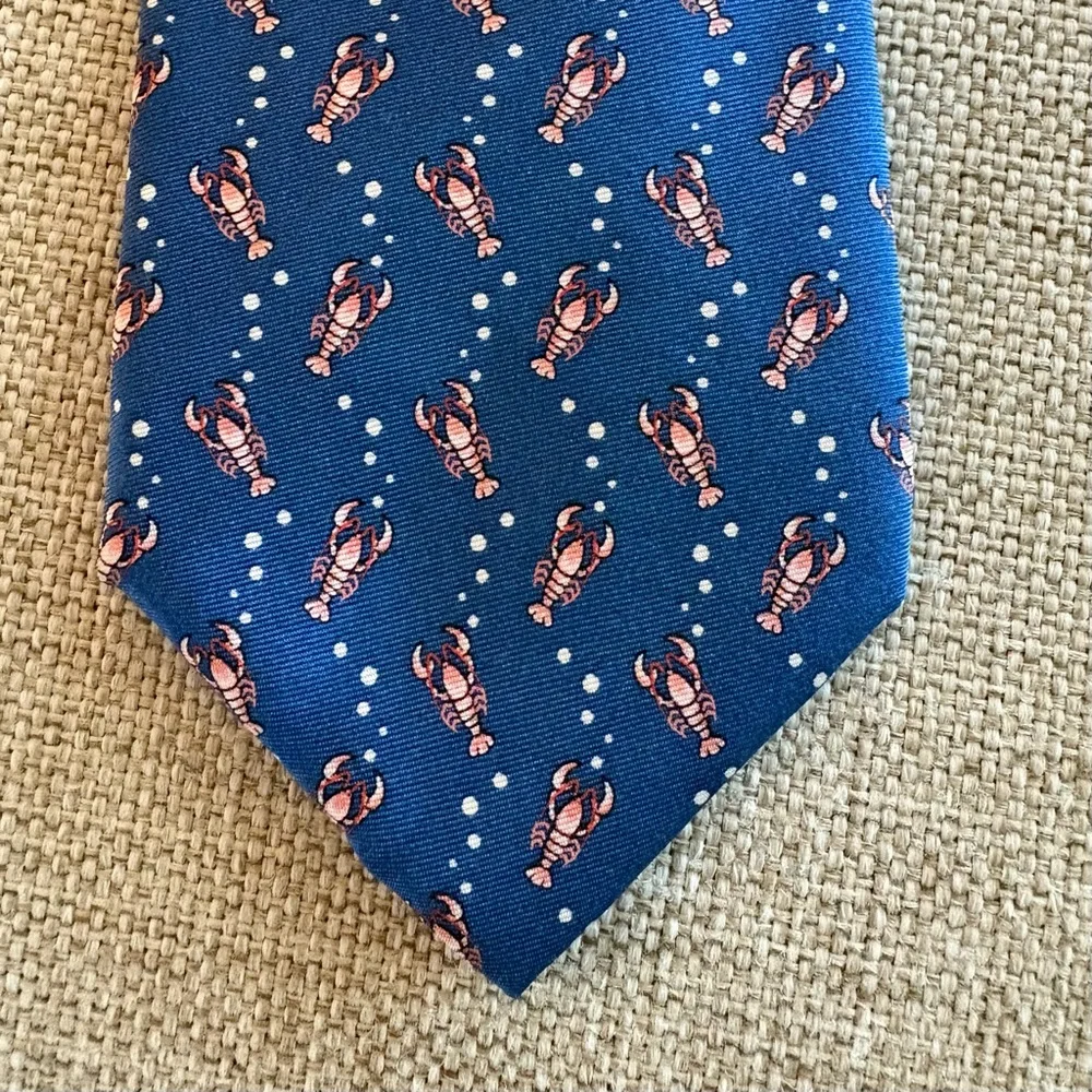 Lobster and Tropical Nautical Silk Ties - Coastal Preppy Bundle (2)